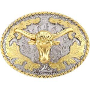 🆕Men's Gold Finished Alloy Imported Western Cowboy Beer Opener Belt Buckles